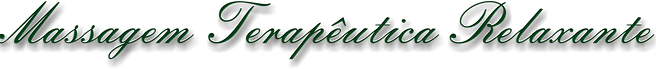Massagem Terap�utica Relaxante
